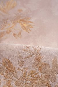 Kara Padded Jacquard Mini Dress in Blush Petal Mirage