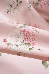 Monroe Halter Pintuck Midi Dress in Crepe Pink Floral Bouquet