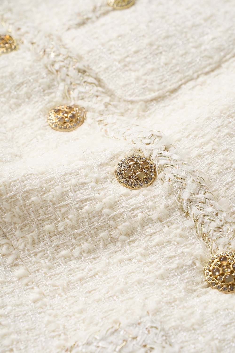 Rhea Tailored Vest Top in Cream