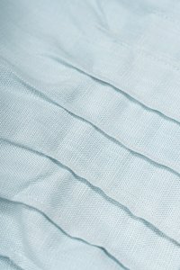 Beth Padded Removable Ribbon Pintuck Crop Top in Tiffany Blue