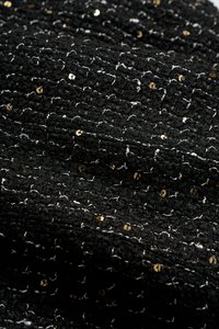 Vera Padded Flare Mini Dress in Black