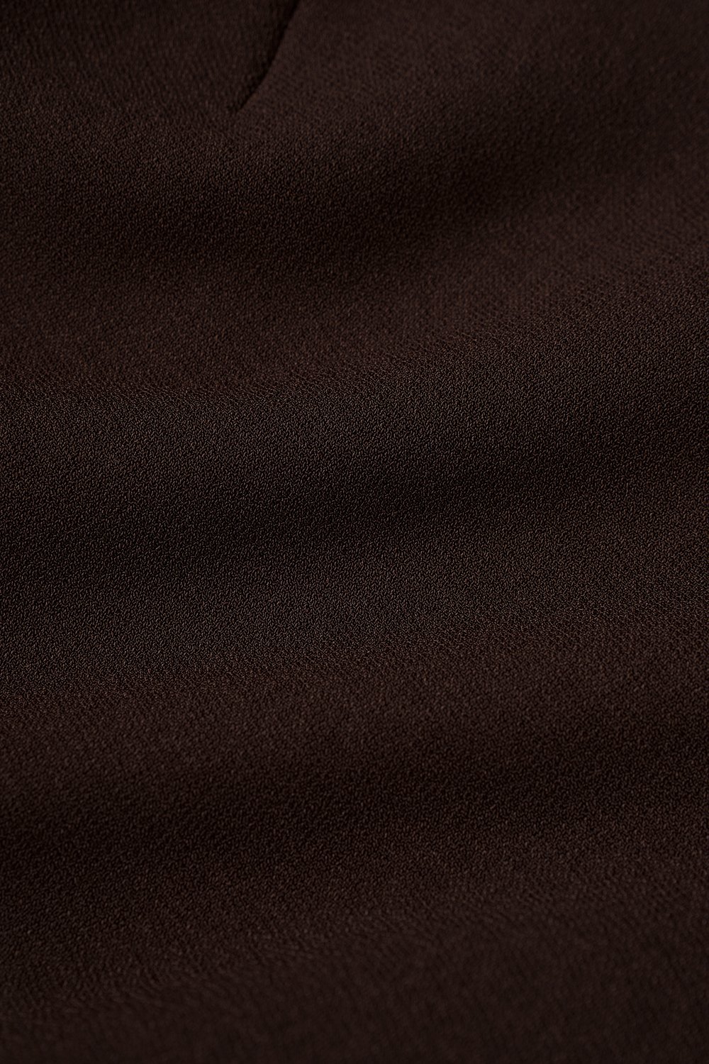 Clea Spaghetti Padded Crop Top in Chocolate