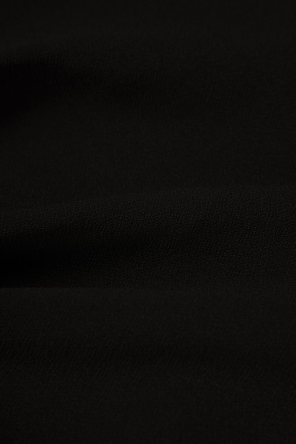 Edna Asymmetrical Ruched Pencil Skirt in Classic Black