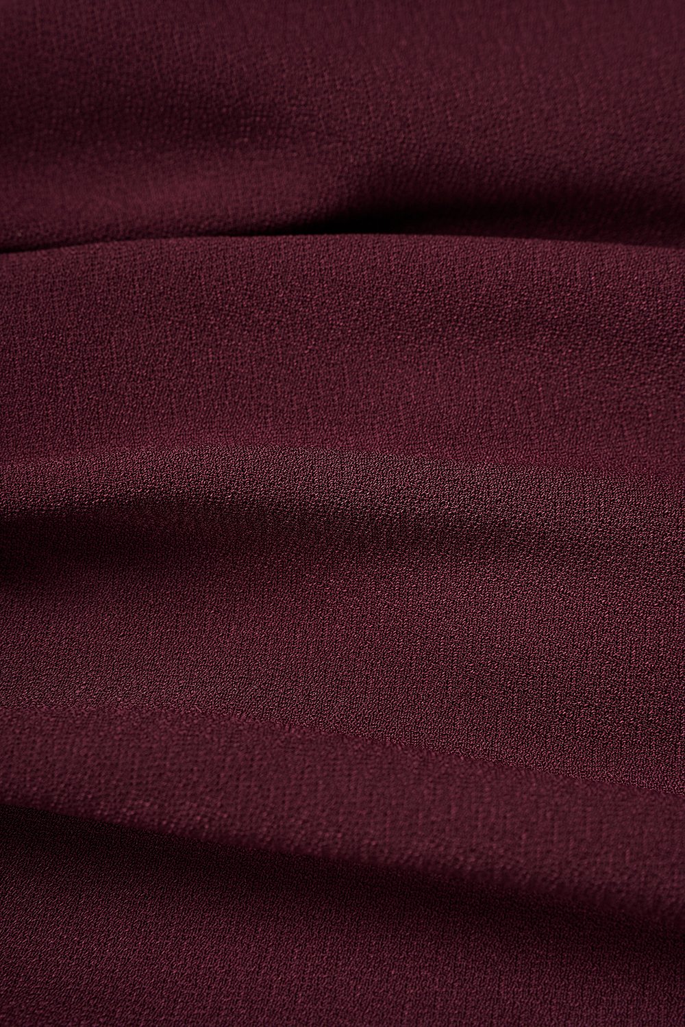 Edna Asymmetrical Ruched Pencil Skirt in Burgundy