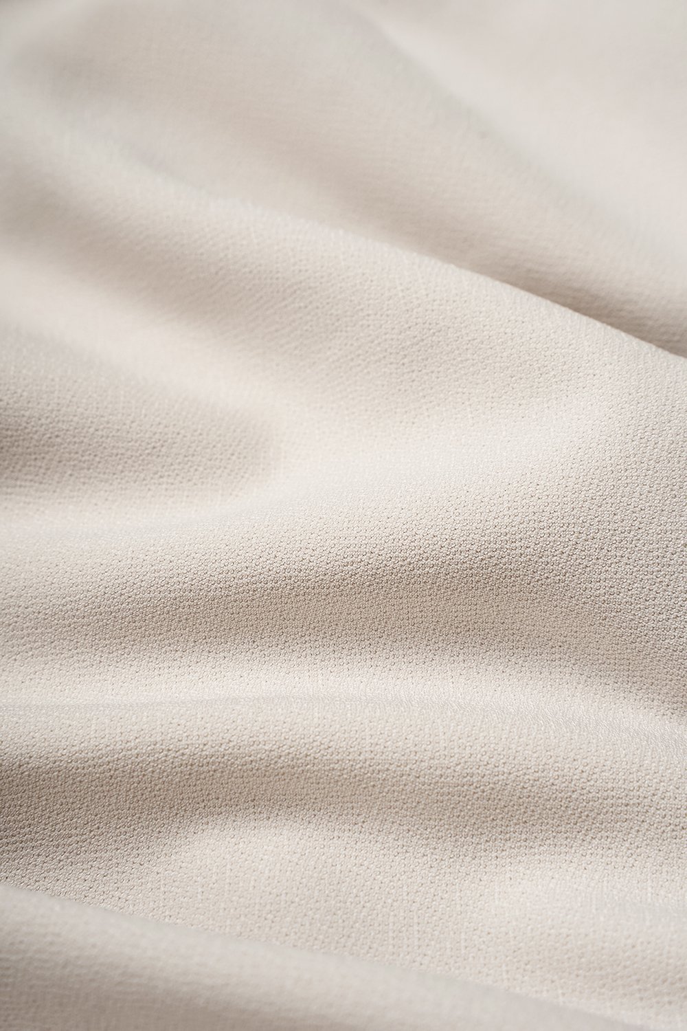 Edna Asymmetrical Ruched Pencil Skirt in Ivory