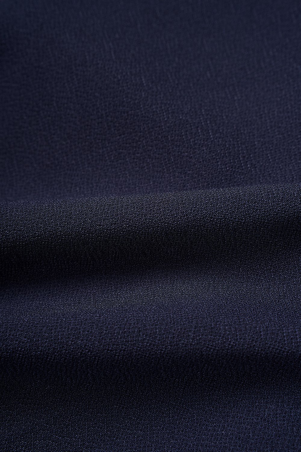 Edna Asymmetrical Ruched Pencil Skirt in Navy Blue