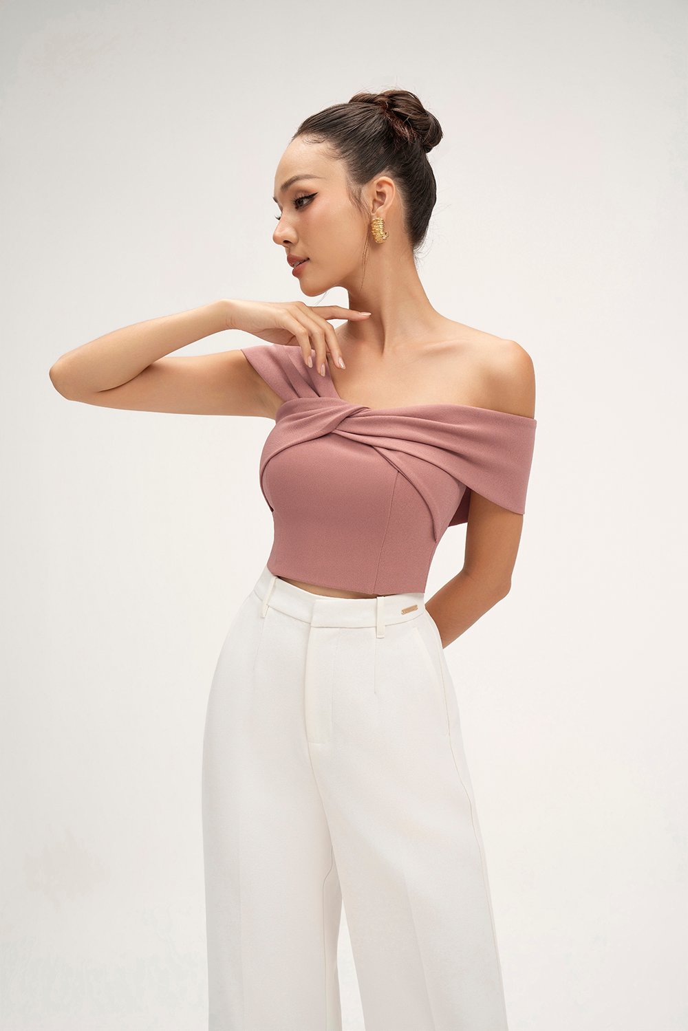 Laken Straight Pants in Iconic White