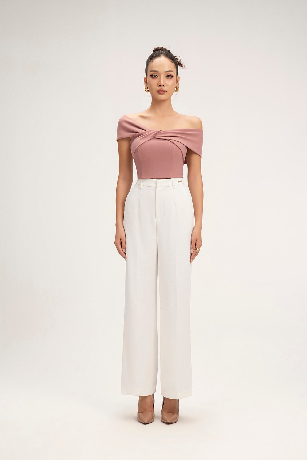 Laken Straight Pants in Iconic White