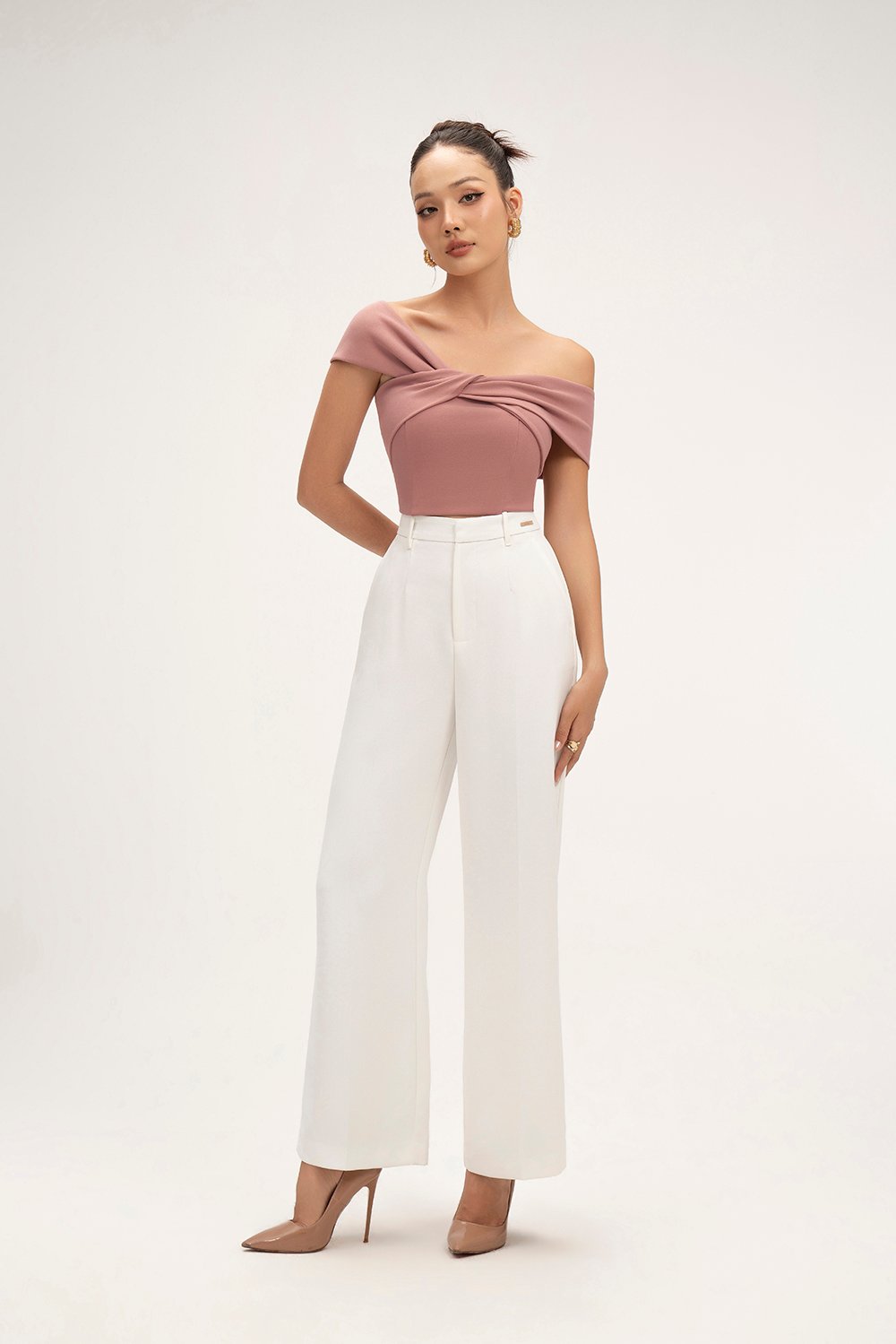 Laken Straight Pants in Iconic White