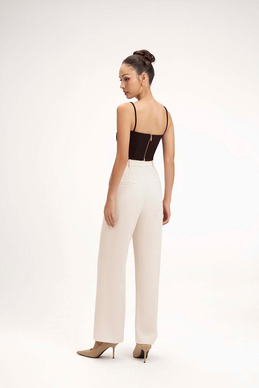 Laken Straight Pants in Ivory