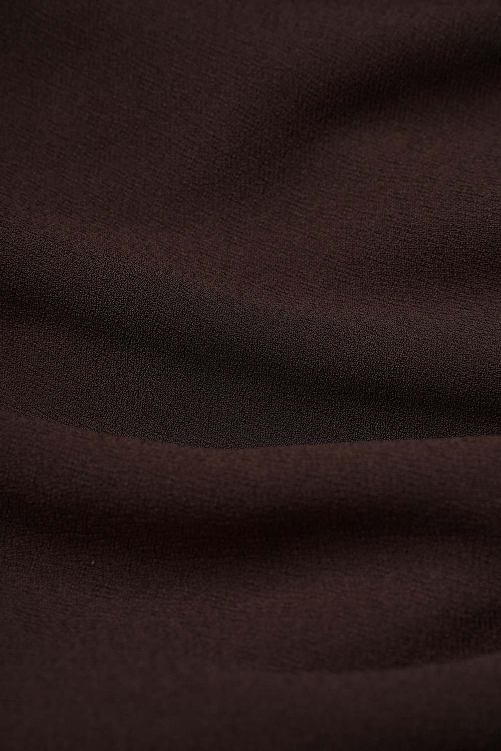 Nessa Padded Cap Sleeves Ruched Dress in Chocolate