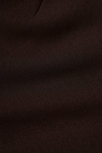 Clea Spaghetti Padded Crop Top in Chocolate