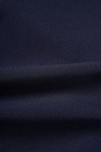 Edna Asymmetrical Ruched Pencil Skirt in Navy Blue