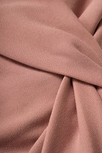 Elaine Padded Asymmetrical Twist Top in Dusty Rose