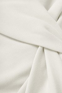 Elaine Padded Asymmetrical Twist Top in Iconic White