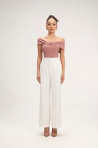 Laken Straight Pants in Iconic White