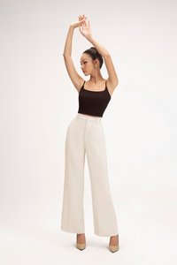 Laken Straight Pants in Ivory