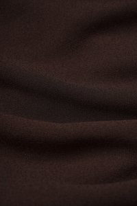 Nessa Padded Cap Sleeves Ruched Dress in Chocolate