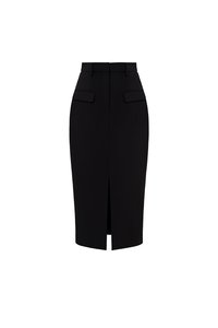 Gertrude High Waist Midi Skirt in Classic Black