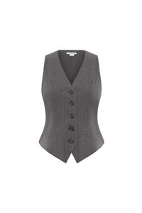 Victoria Pinstripe Vest Top in Grey Pinstripe