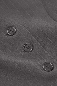Victoria Pinstripe Vest Top in Grey Pinstripe
