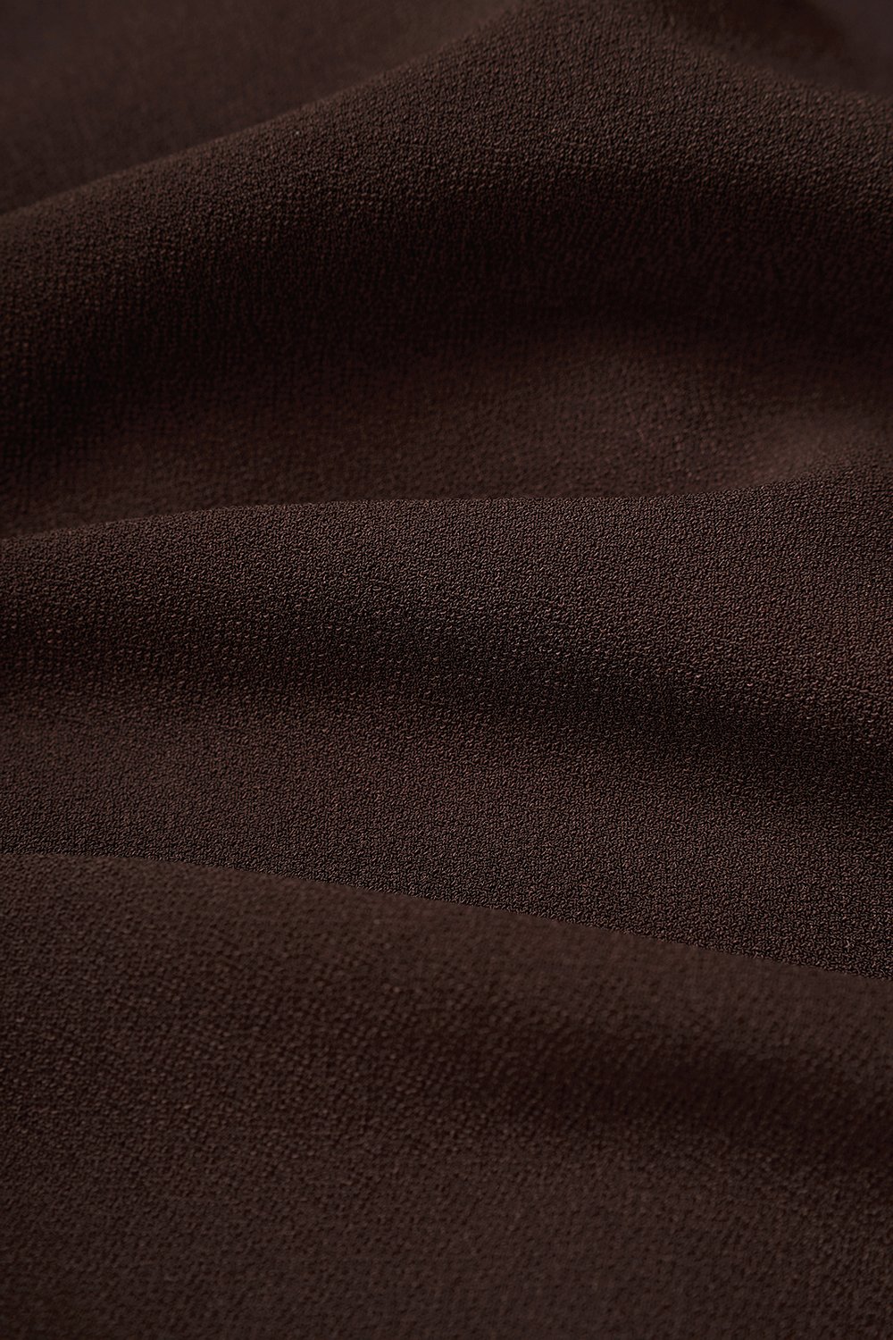 Baelin Padded Halter Ruched Pencil Dress in Chocolate