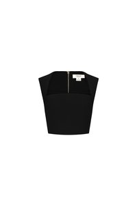 Ashlynn Padded Queen Anne Top in Classic Black