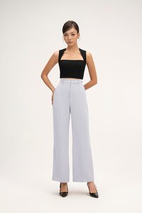 Ashlynn Padded Queen Anne Top in Classic Black
