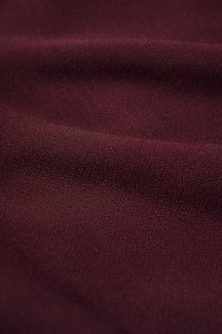 Lucinda Padded Toga Asymmetrical Top in Burgundy