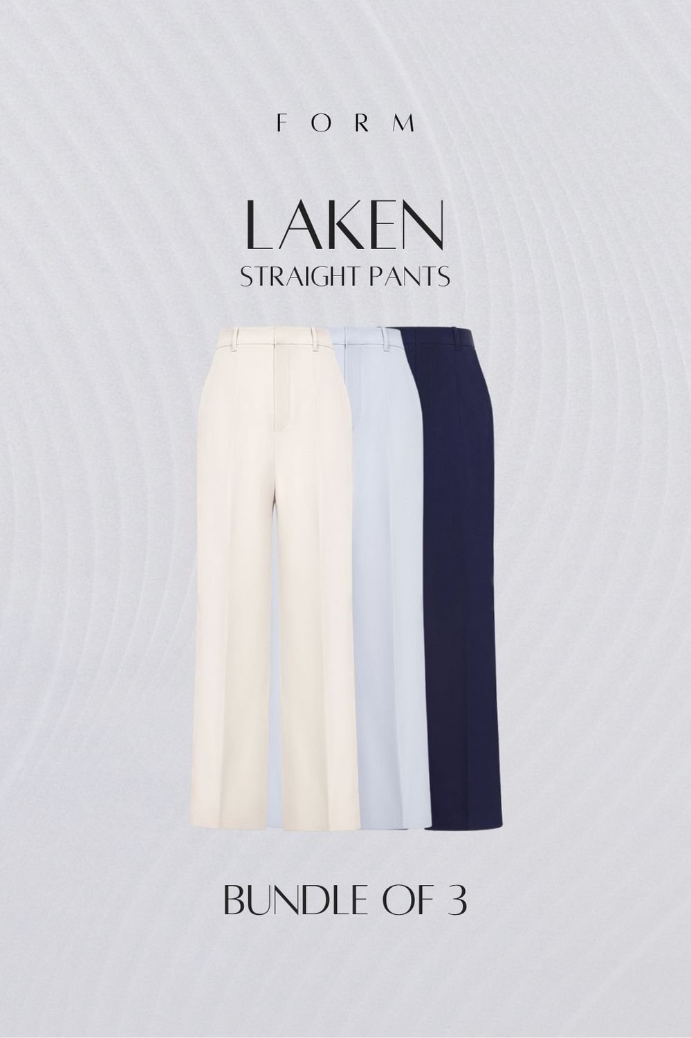 Laken Straight Pants Bundle of 3