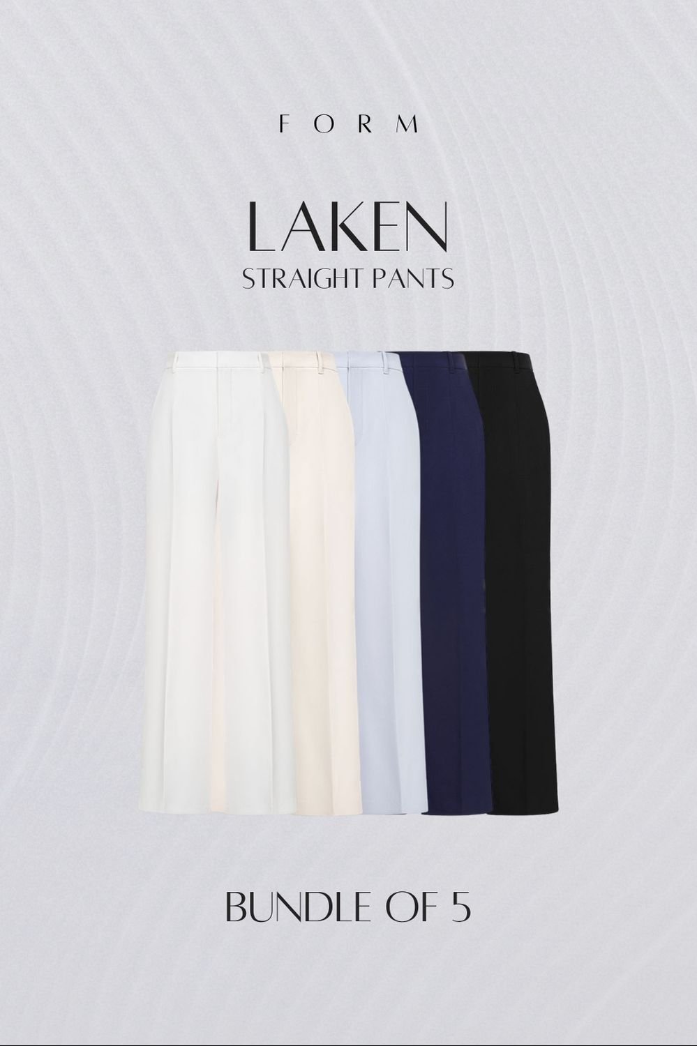 Laken Straight Pants Bundle of 5