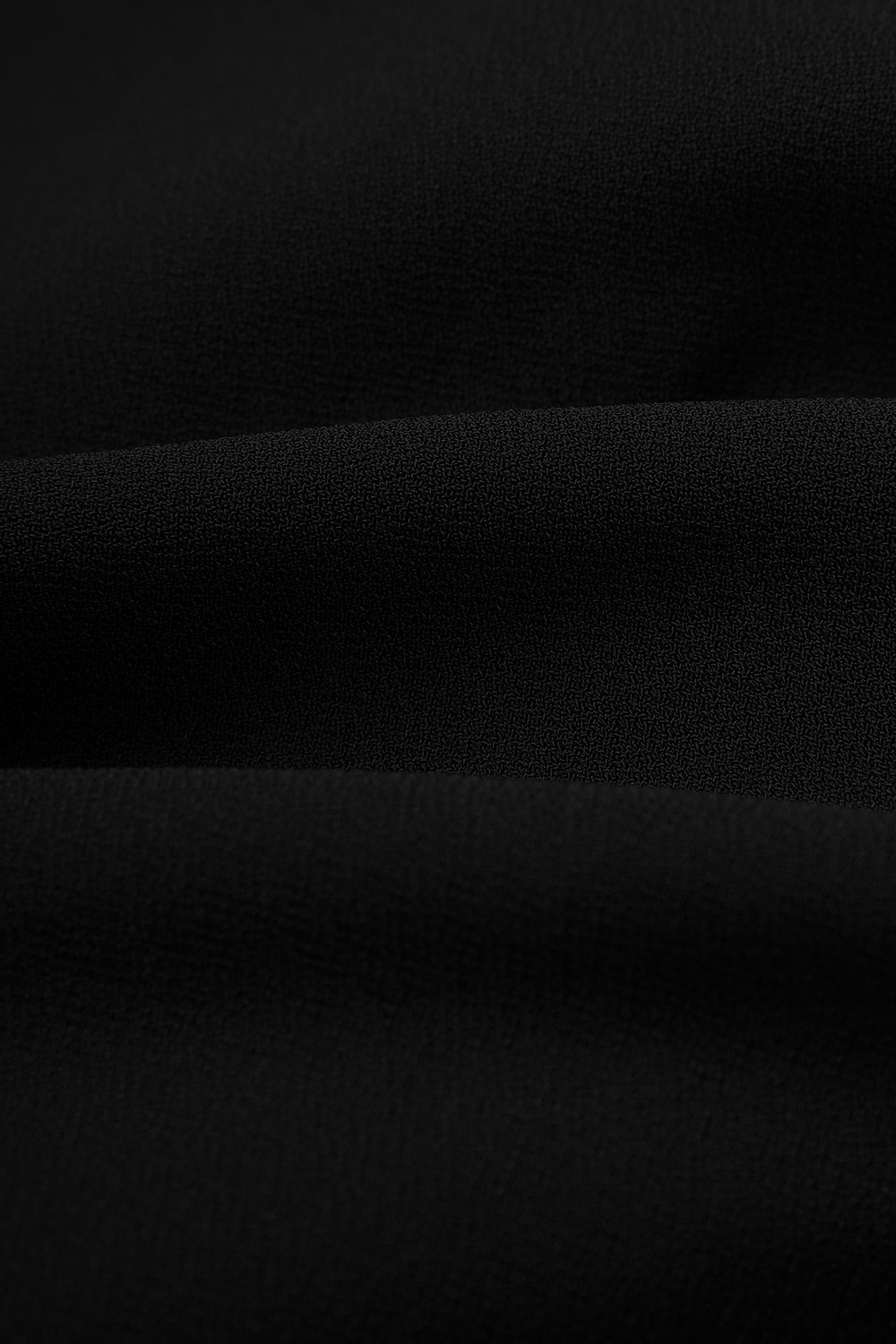 Rachel Padded Asymmetrical Wrap Top in Classic Black
