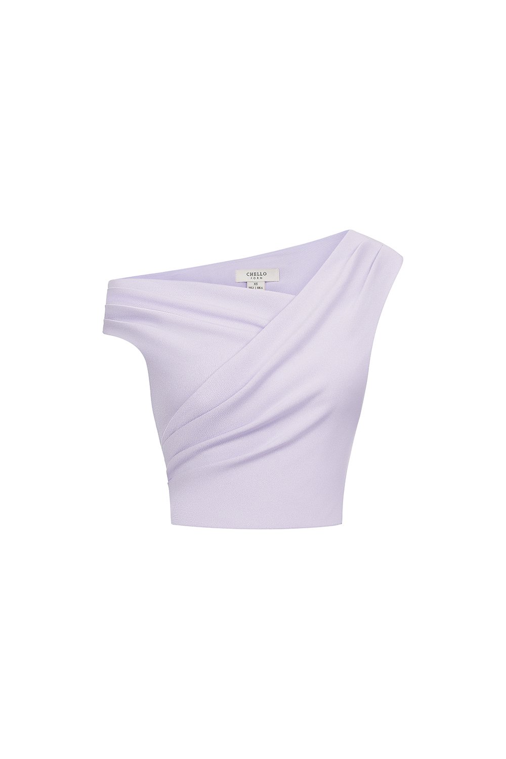 Rachel Padded Asymmetrical Wrap Top in Wisteria