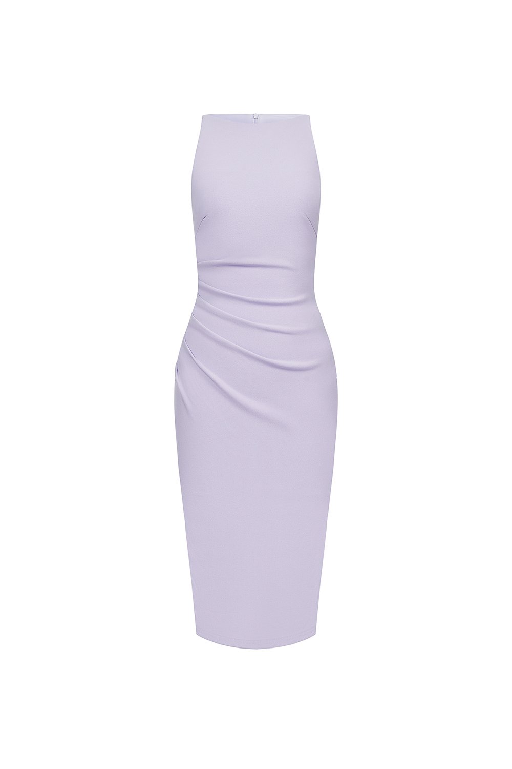 Sabrina Padded Ruched Pencil Dress in Wisteria