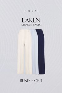 Laken Straight Pants Bundle of 3