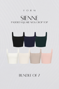 Sienne Padded Square Neck Crop Top Bundle of 7