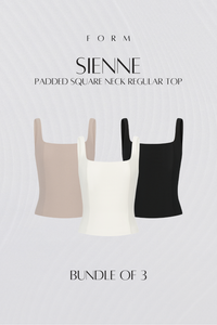 Sienne Padded Square Neck Regular Top Bundle of 3