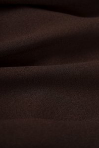 Matilda Padded Asymmetrical Toga Top in Chocolate