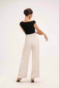 Rachel Padded Asymmetrical Wrap Top in Classic Black