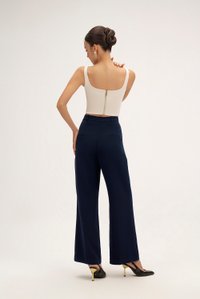 Sienne Padded Square Neck Crop Top in Ivory