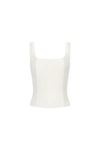 Sienne Padded Square Neck Regular Top in Iconic White