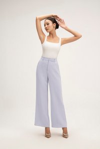 Sienne Padded Square Neck Regular Top in Iconic White