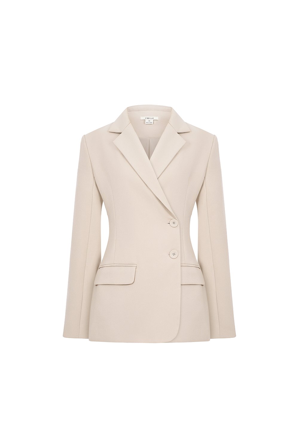 Renna Tailored Blazer in Greige Stone