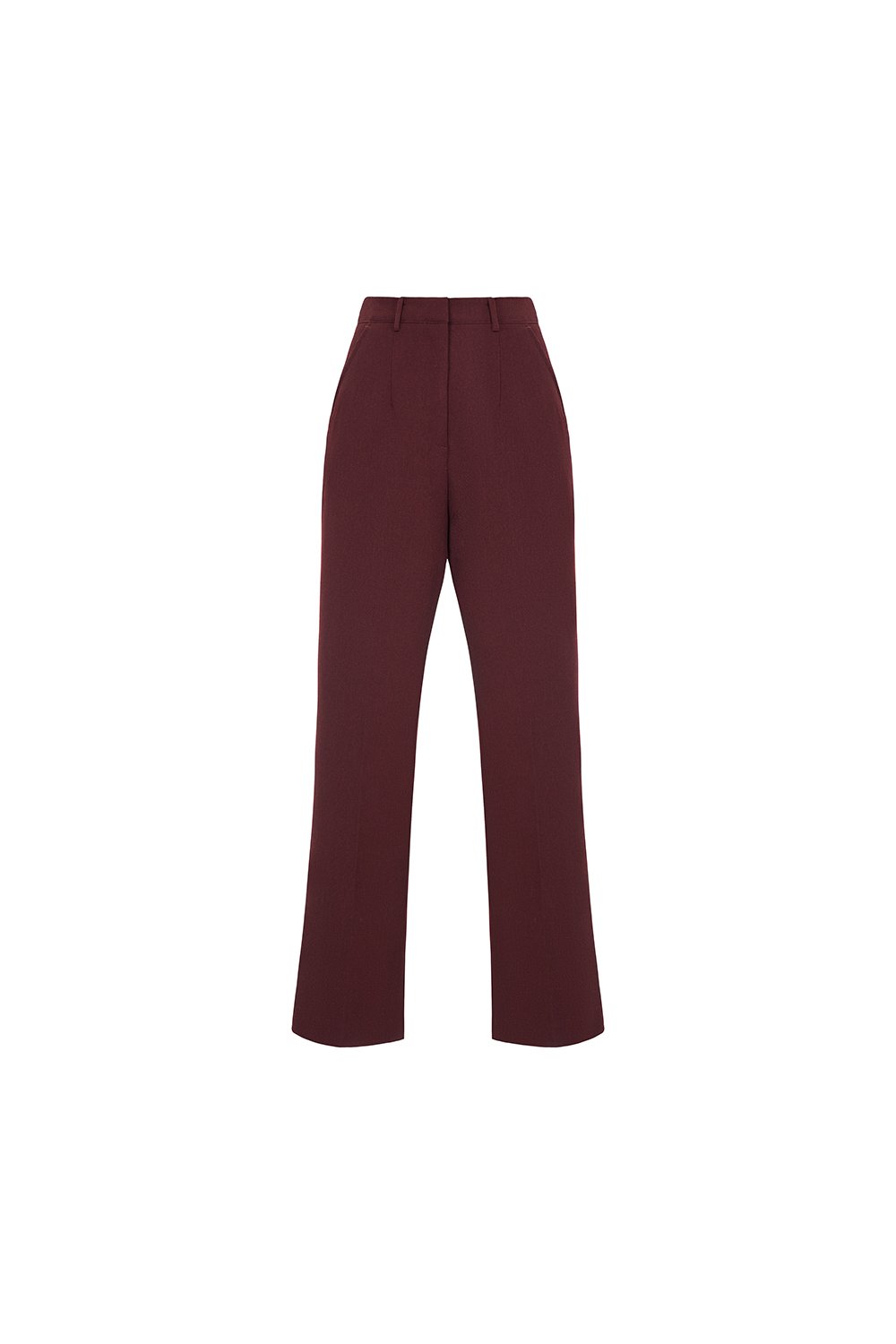 Rowena Straight Pants in Merlot