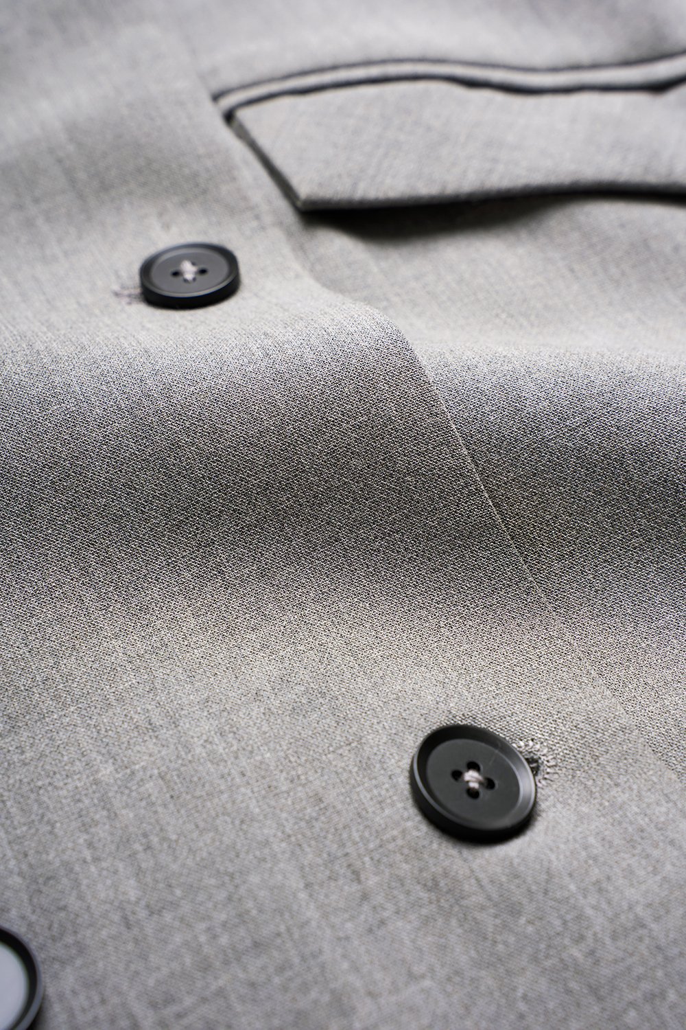 Thelise Removable Collar Tailored Dress in Heathered Grey