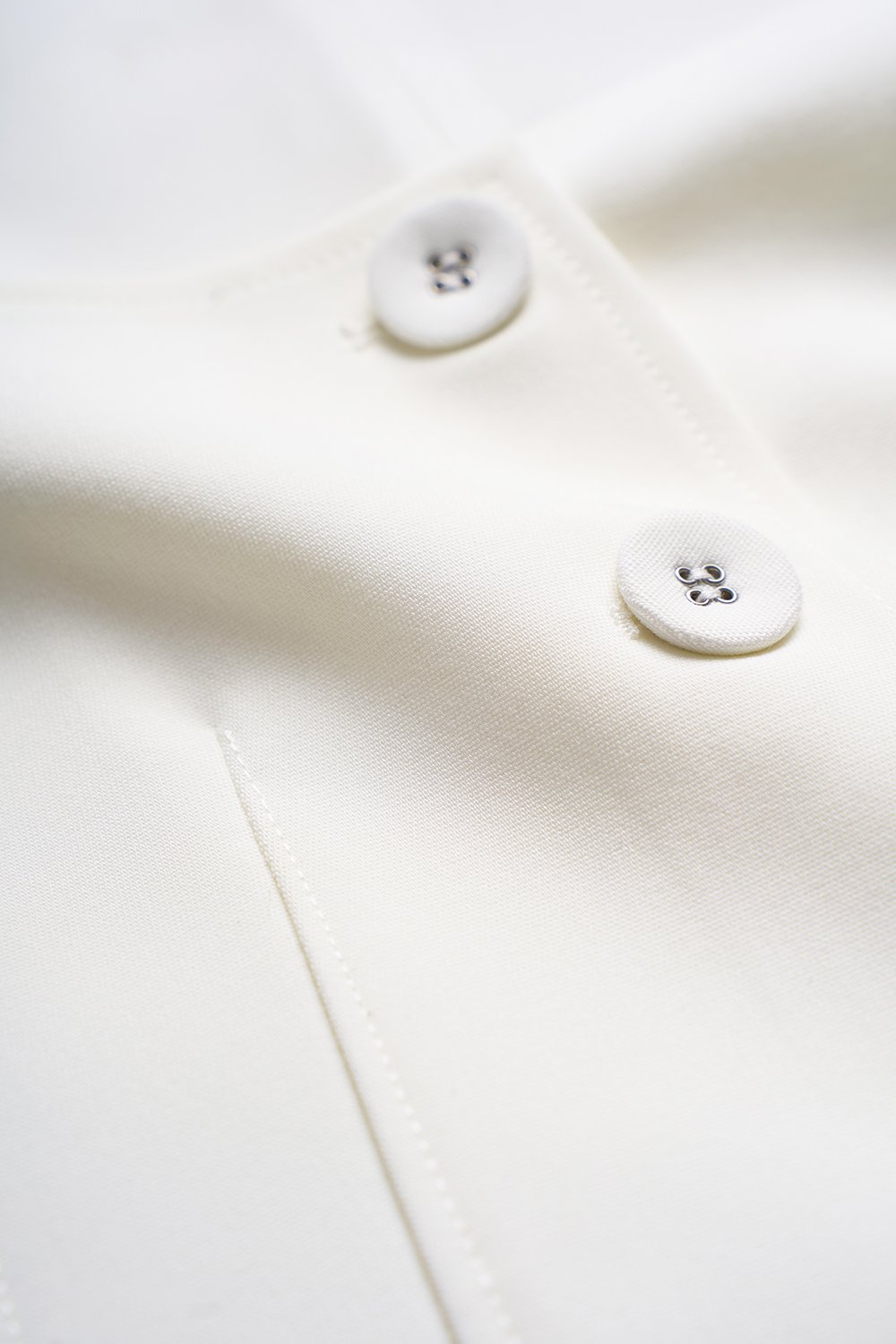 Vianne Queen Anne Vest Top in Iconic White