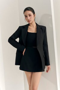 Alette High Waisted Skorts in Classic Black