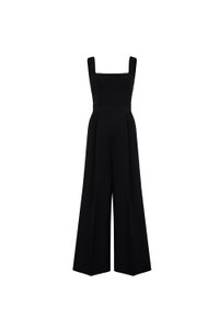 Hilda Padded Palazzo Jumpsuit in Classic Black