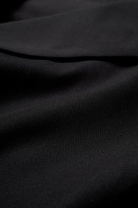 Louisa Padded Asymmetrical Collared Top in Classic Black