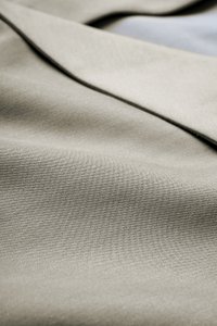 Louisa Padded Asymmetrical Collared Top in Moss Grey